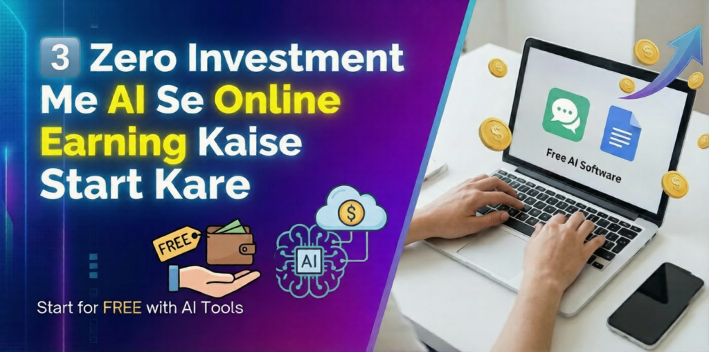 AI Se Paise Kaise Kamaye? AI Earning, 2026 Me Beginners Ke Liye Complete Guide AI Earning