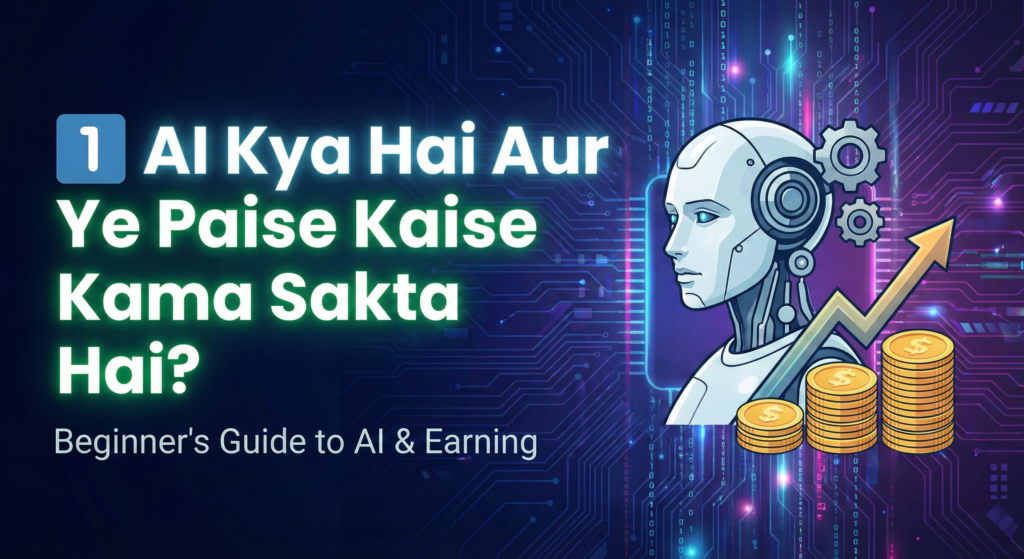 AI Se Paise Kaise Kamaye? AI Earning, 2026 Me Beginners Ke Liye Complete Guide Wmremove Transformed 1024x559
